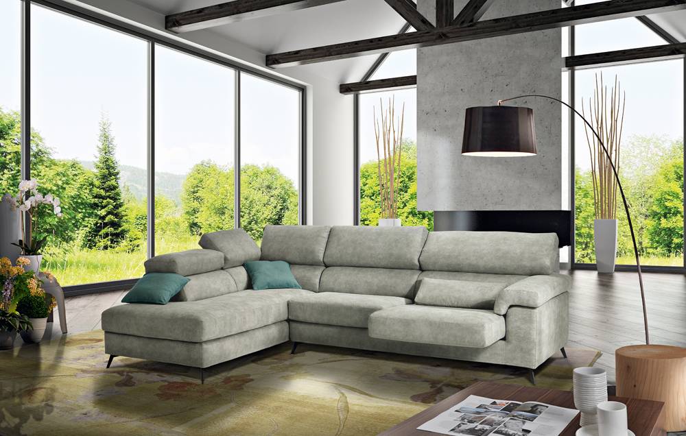 Divano ad angolo reclinabile