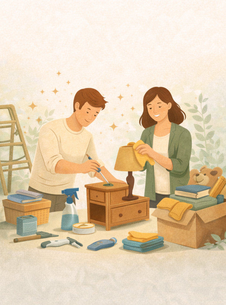 Une personne tient un dossier contenant des papiers.