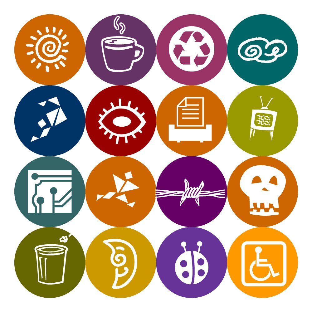 Eclectic Three DIngbat Icon Fonts from Altered Ego Fonts