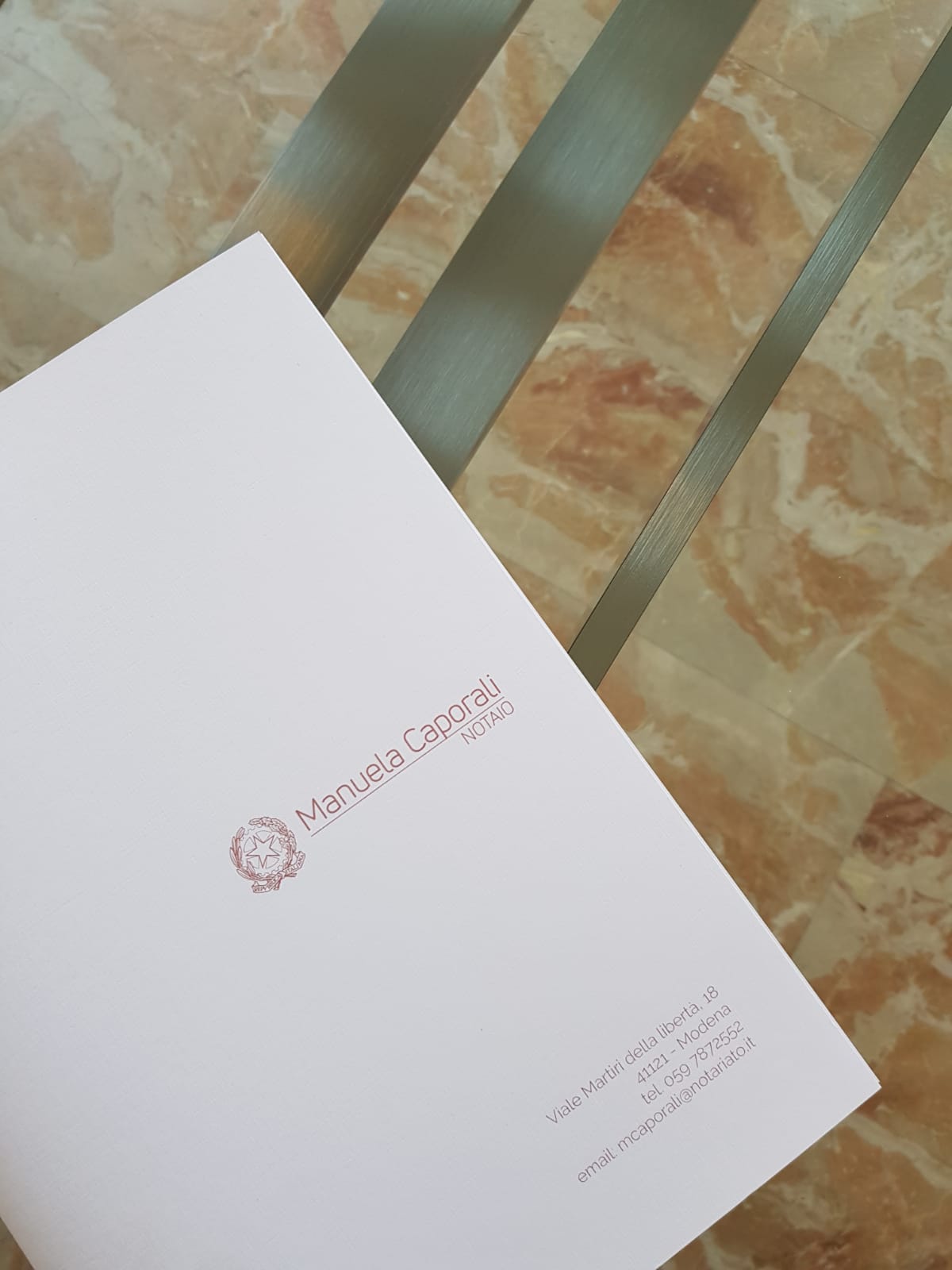 cartelletta dello studio notarile