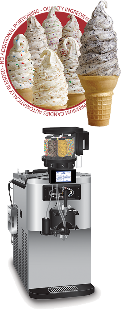 multi flavor soft serve machine