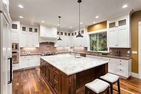 Large Kitchen Interior with Island — Ventura, CA  — Artcraft Wood Design