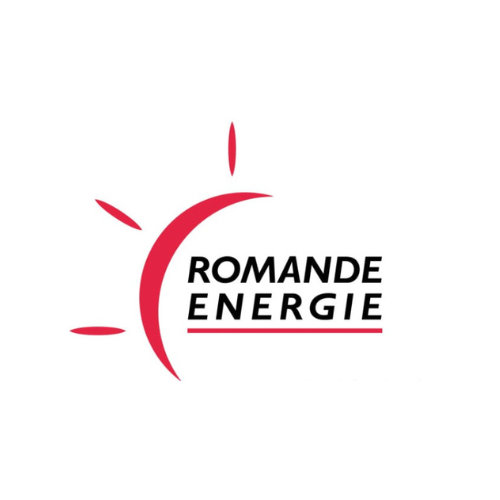 Un logo rouge et noir pour romande energie