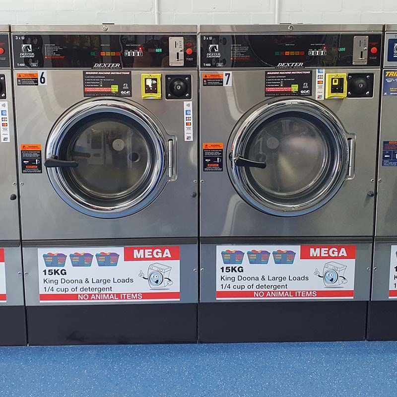 Our Washers & Dryers | San Mateo Laundromat