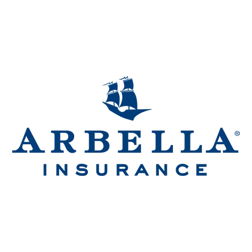Arbella Insurance logo with a blue sailboat above dark blue text.