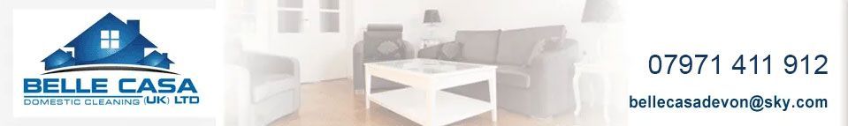 Belle Casa Domestic cleaning. Call 07971 411 912 or email bellecasadevon@sky.com