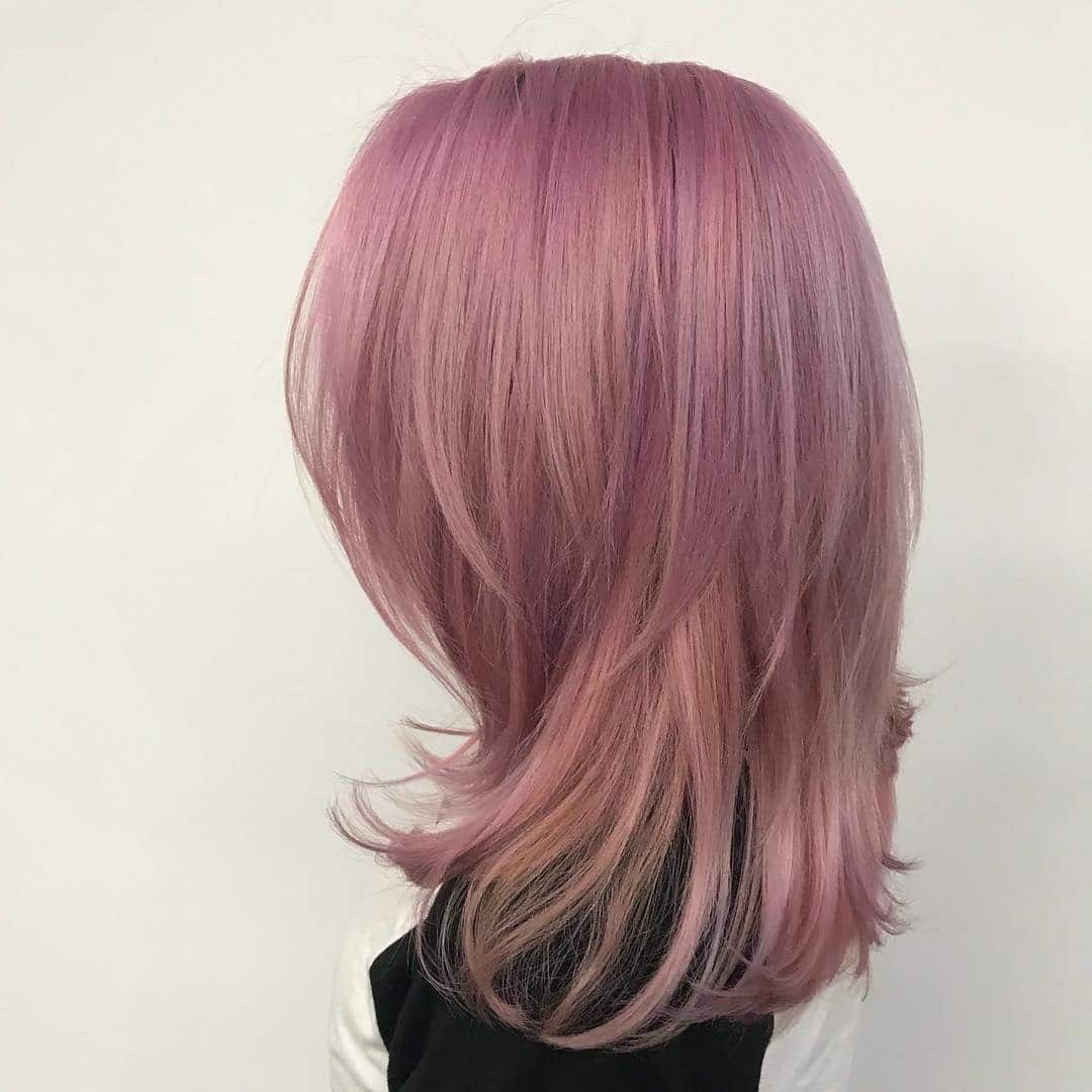 Person With Mid-length Pink Hair — Lavish Hair in Shepparton, VIC