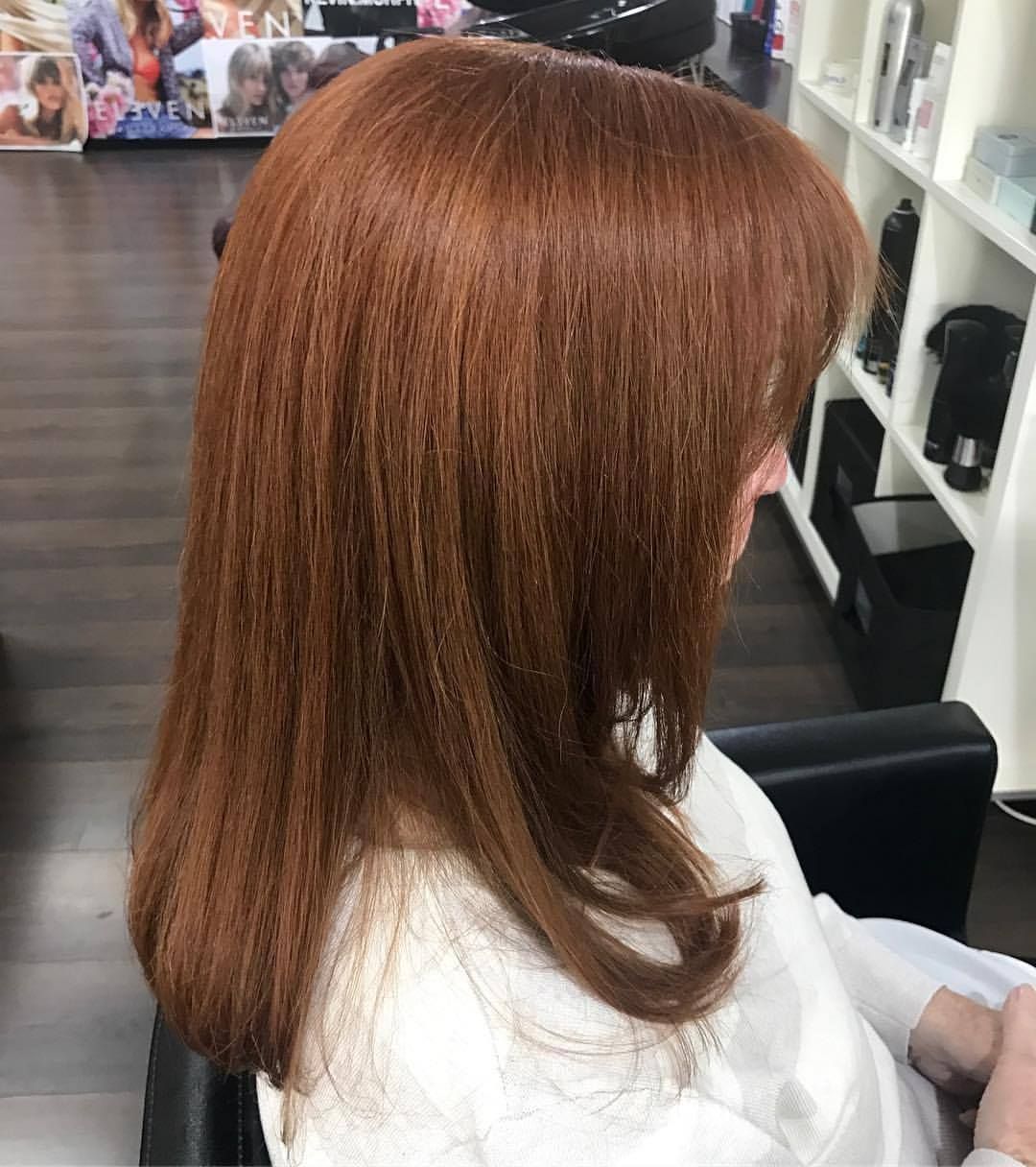 Woman With Long, Copper-coloured Hair in a Salon — Lavish Hair in Shepparton, VIC