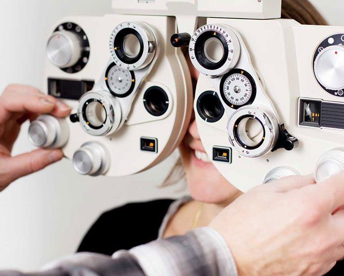 Woman Checking Up For Glasses