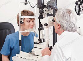 Boy Eye Checkup