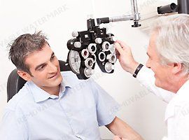 Man Checking For His Eyes