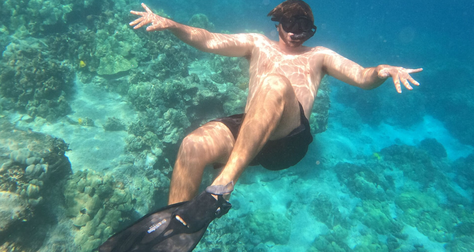 Man snorkeling