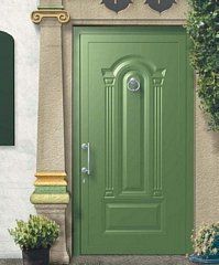 porta da esterno verde chiara