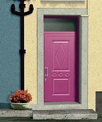 porta da esterno rosa
