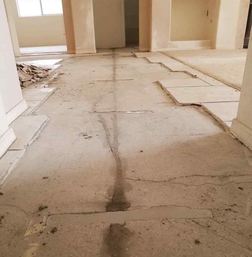 Concrete Floor Crack Stitching Repair Method