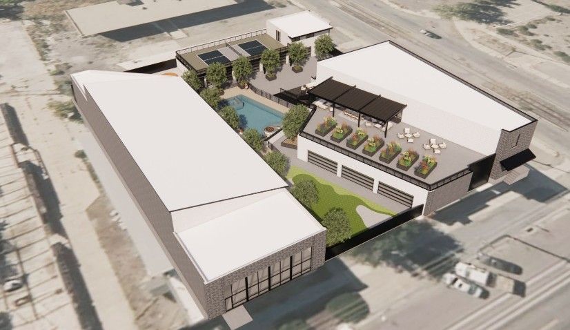 Digital rendering of the exterior of the SLC Club