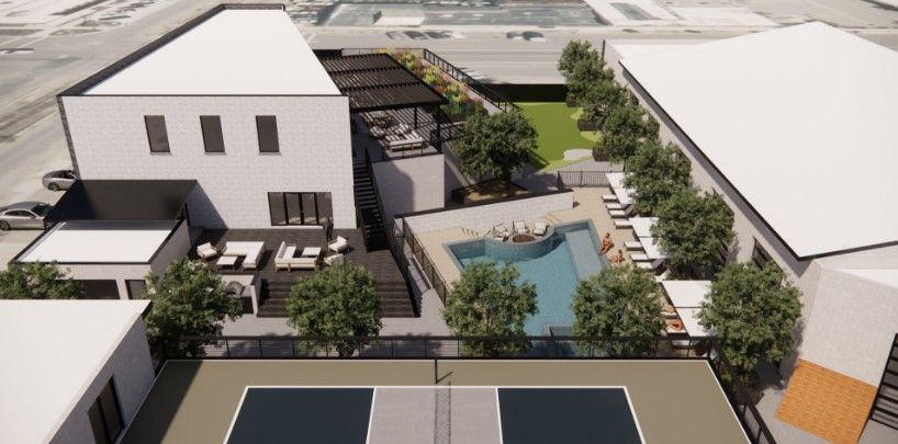 Virtual rendering of exterior of SLC Club