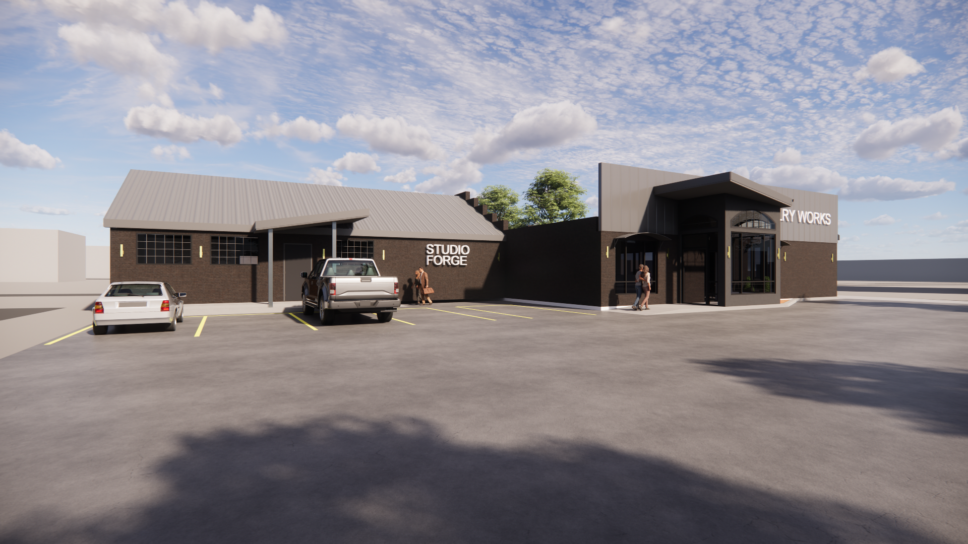 Exterior angled view of the Forge Jewelry Works