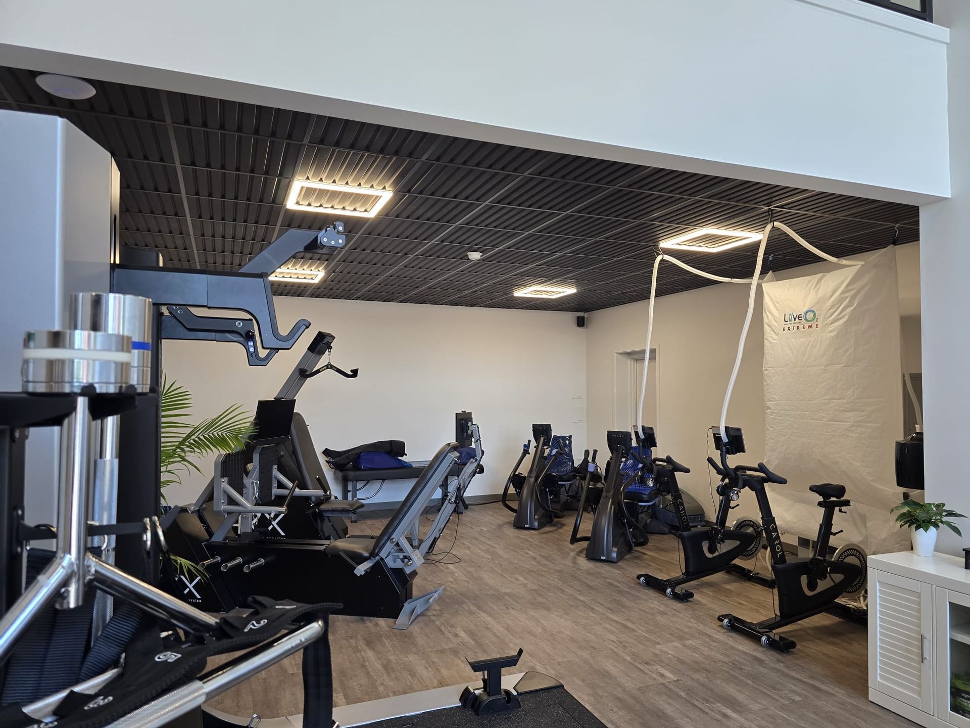 Interior view of exercise machines inside The Smart Fit Method