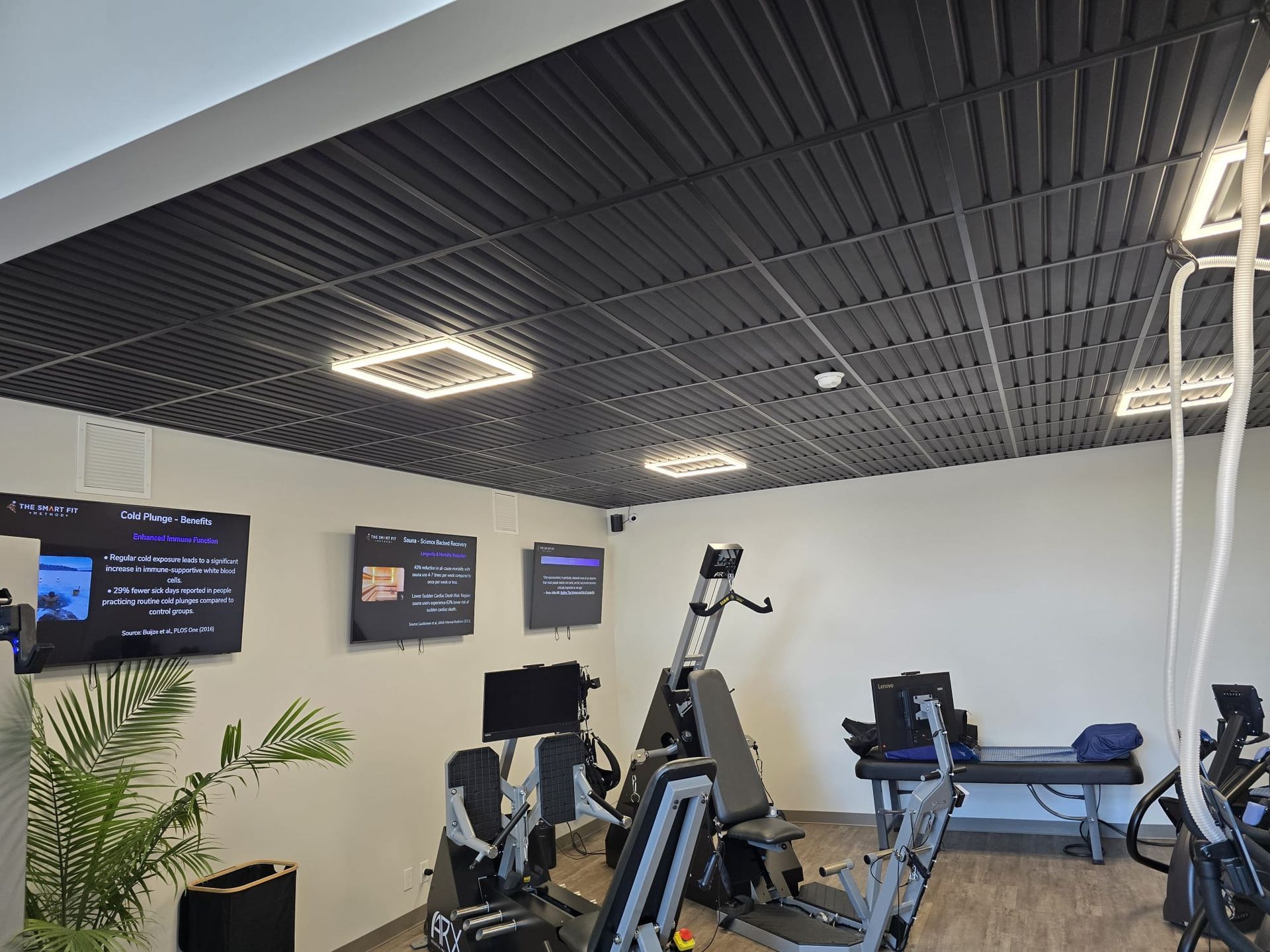Interior view of exercise machines inside The Smart Fit Method