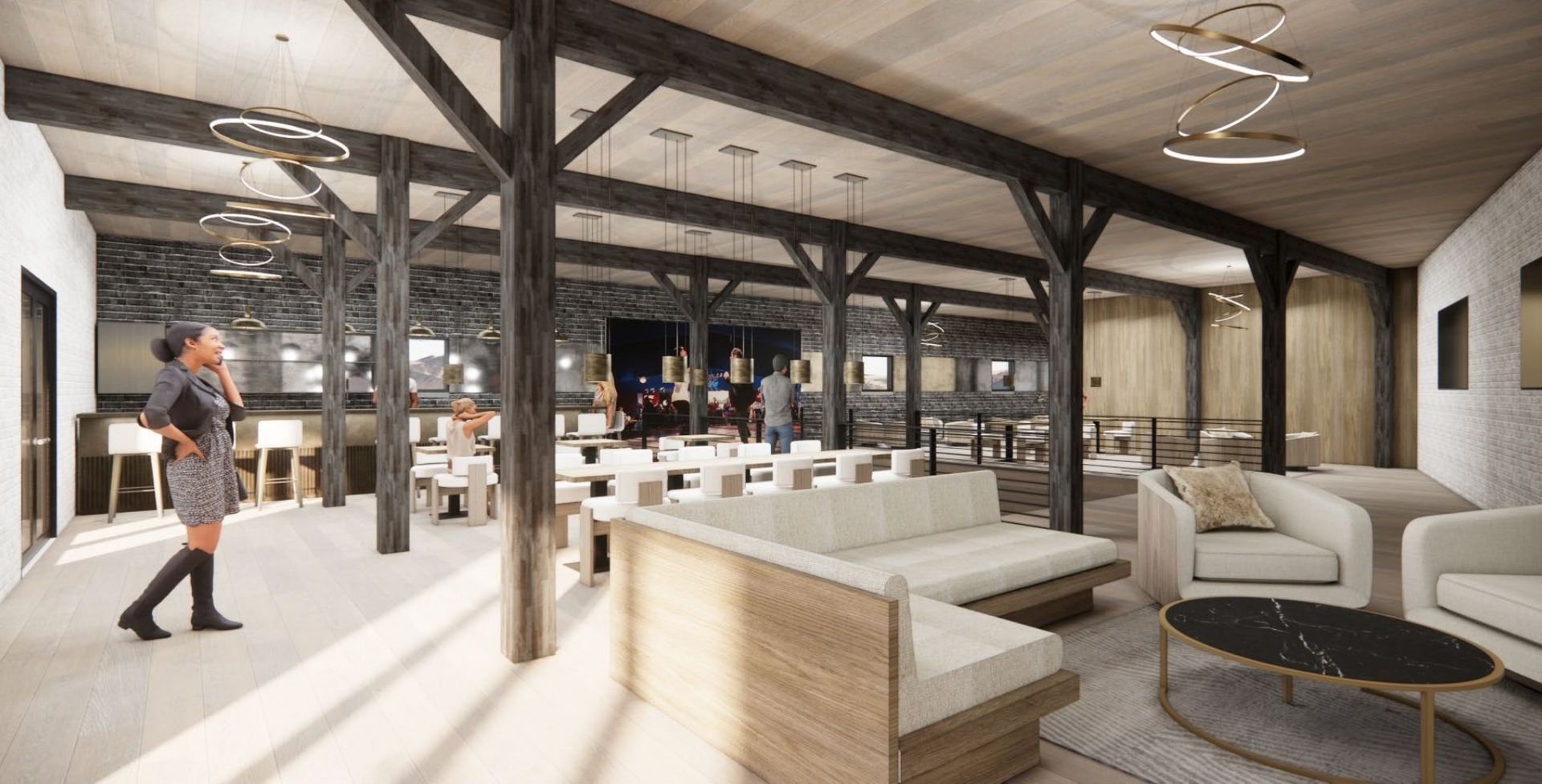 Digital rendering of the interior of the SLC Club