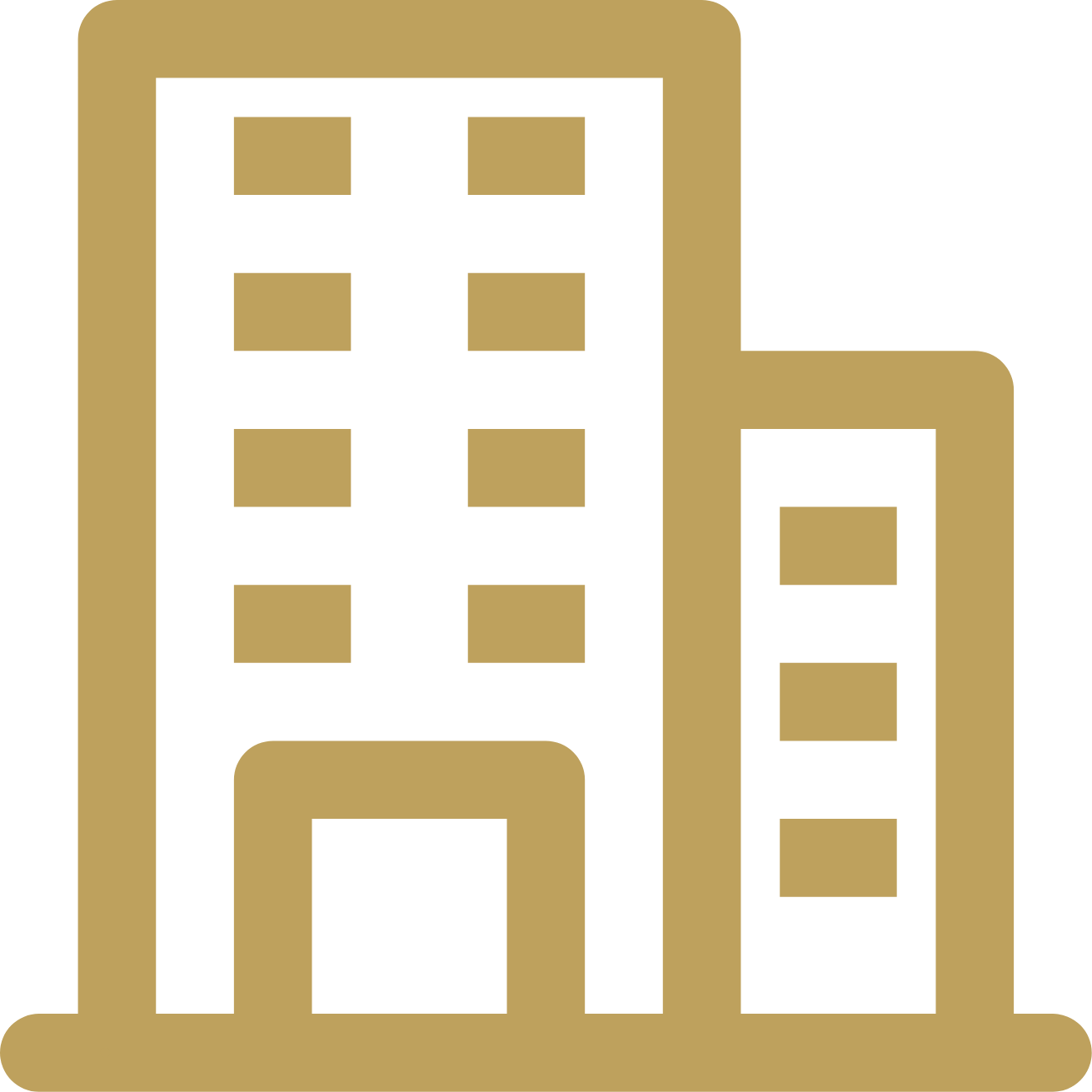 commercial icon in gold color