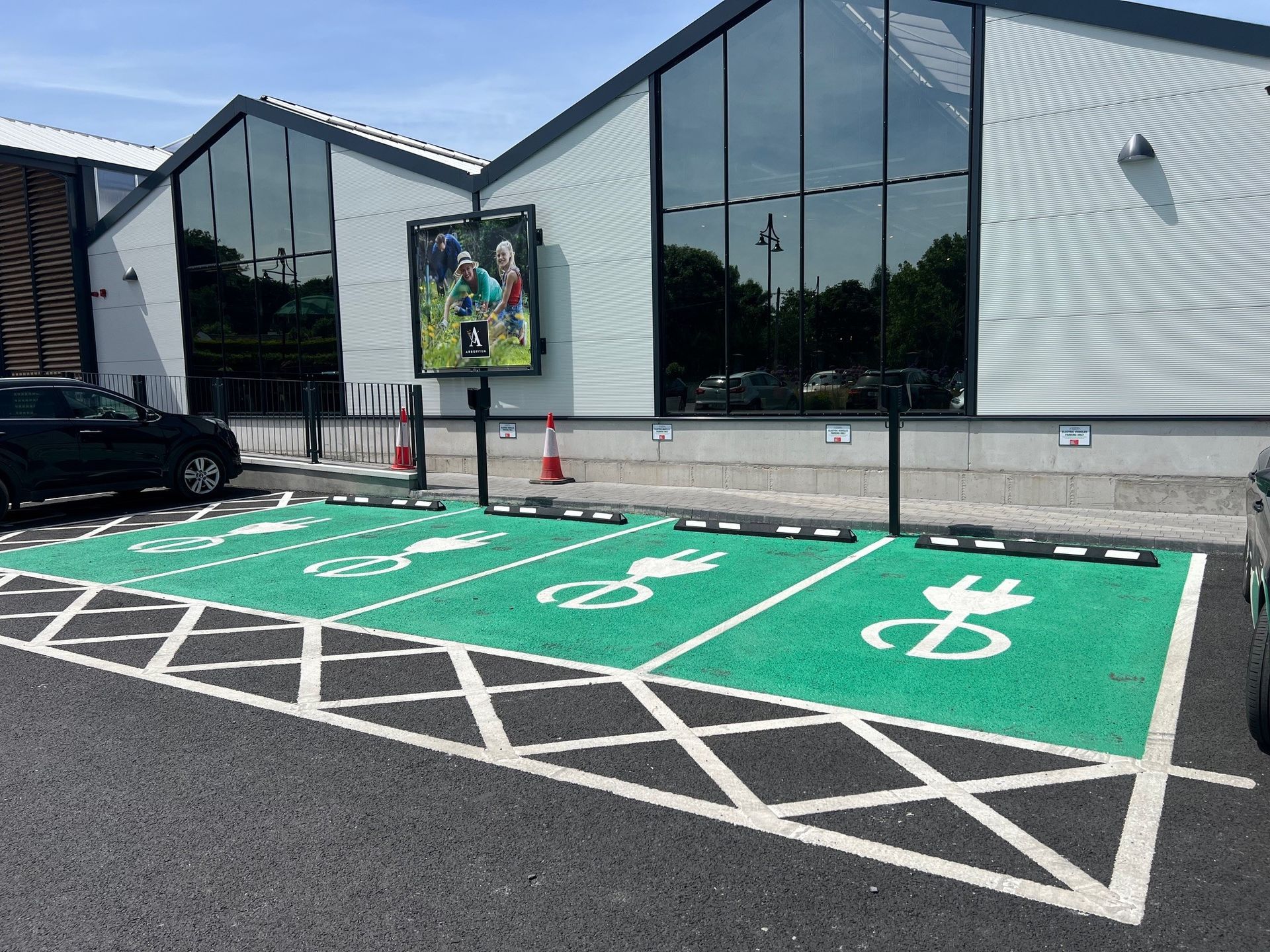 Commercial EV Electric Car Charger for Garden Centre in Wicklow