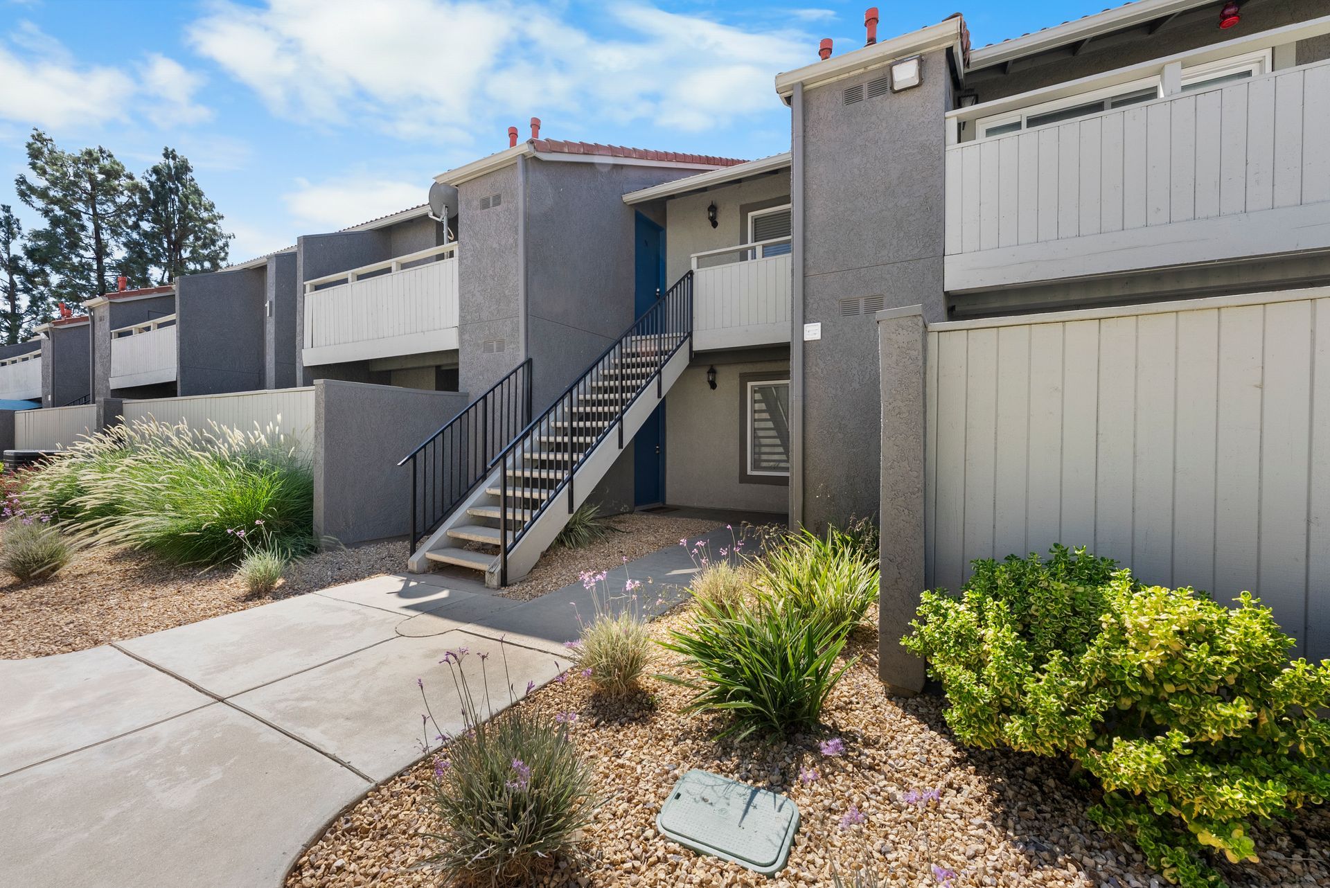 apartment exterior and stairs