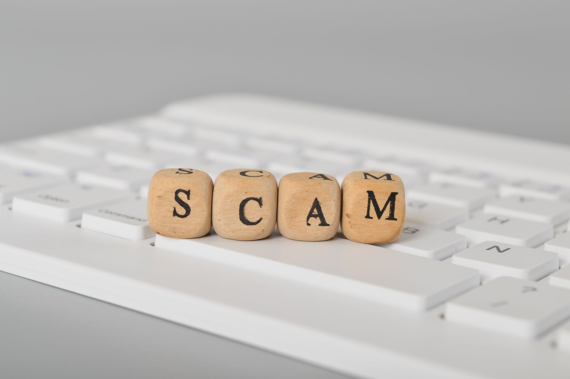 Concept image of online scam