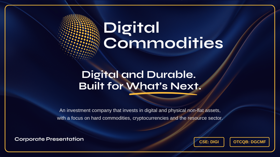 A poster for digital commodities that says reclaim independence preserve prosperity