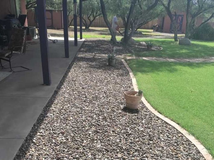 camp verde hardscaping work on patio