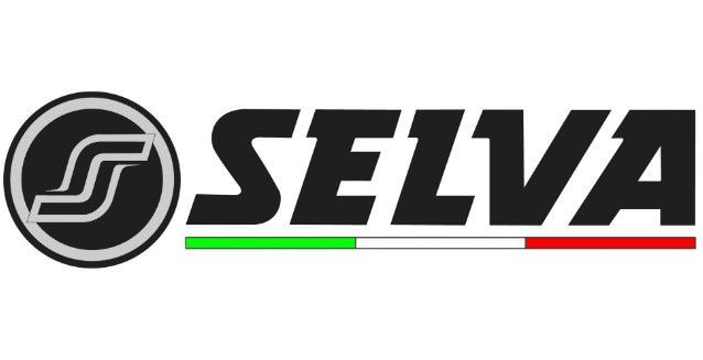 Een zwart-wit logo voor een bedrijf genaamd selva