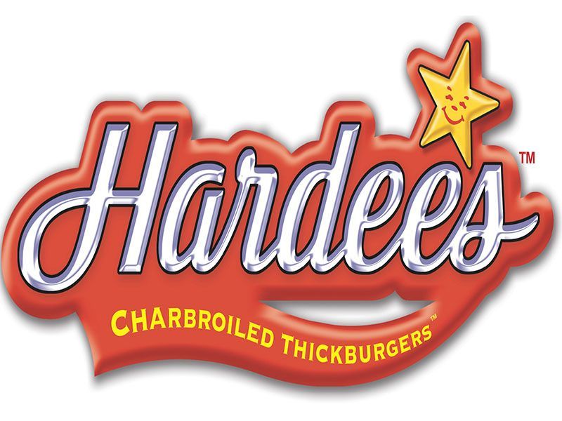 The logo for hardees charbroiled thickburgers