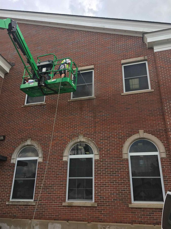 Cleaning the Window — Cookeville, TN — AmeriClean Pressure Washing