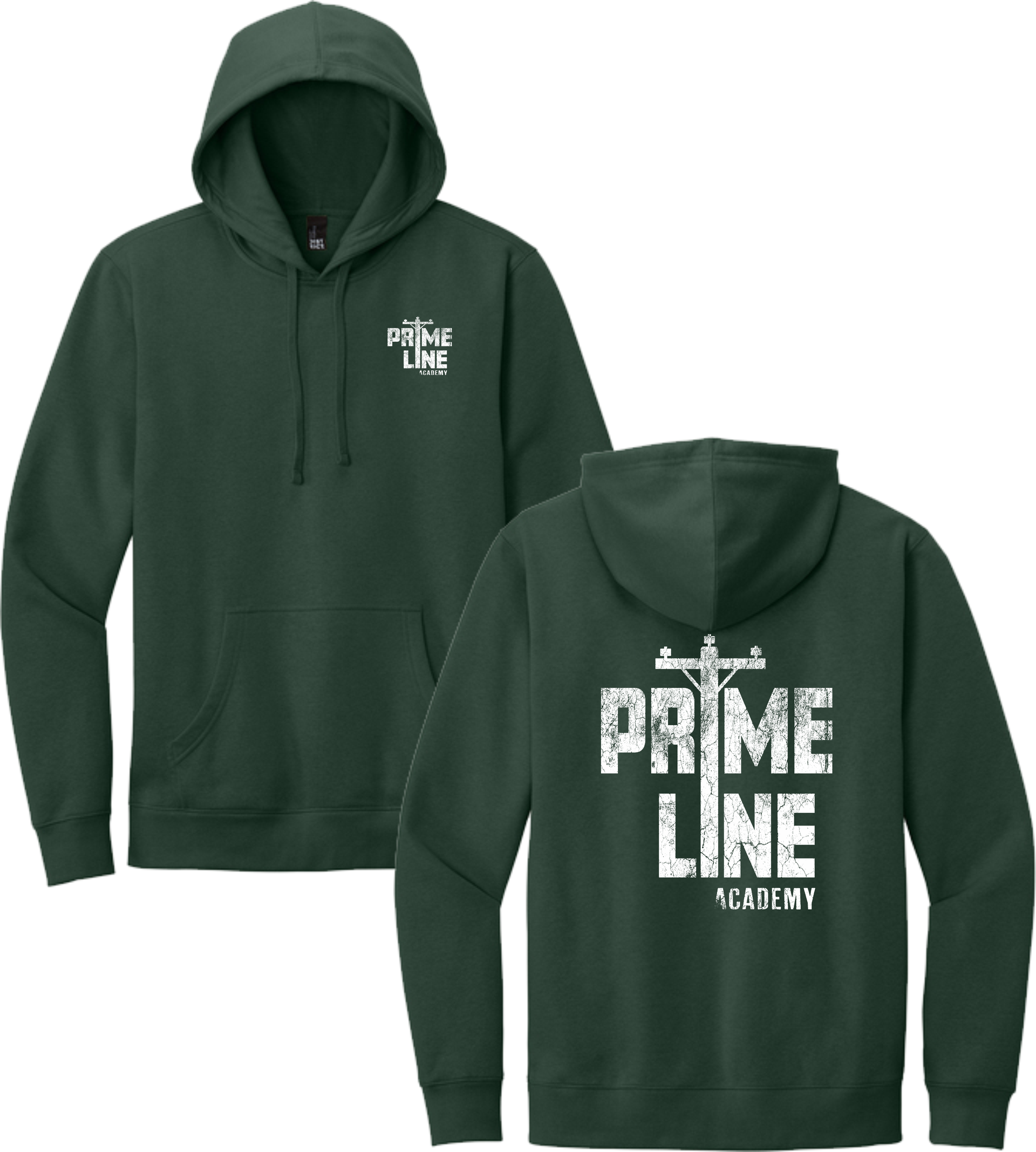 Prime Line Academy Forest Hoodie – Deep Green