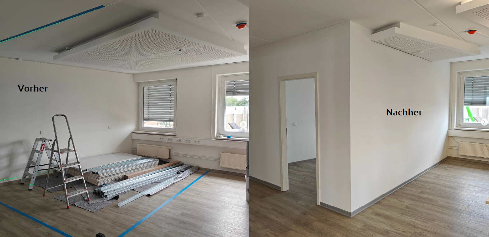 Büro im Büro gebaut