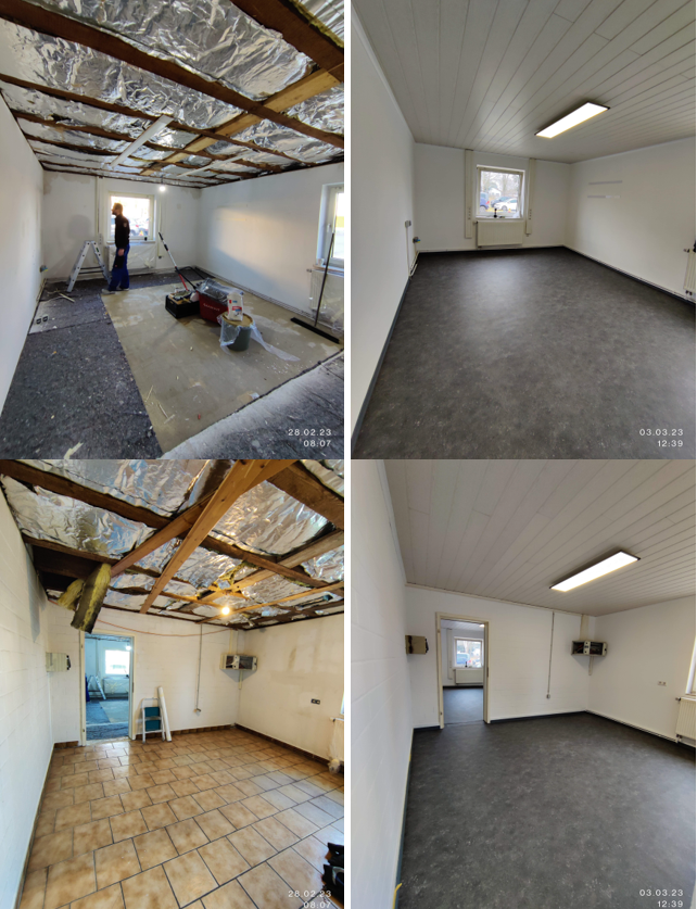 Renovieren Büroräume