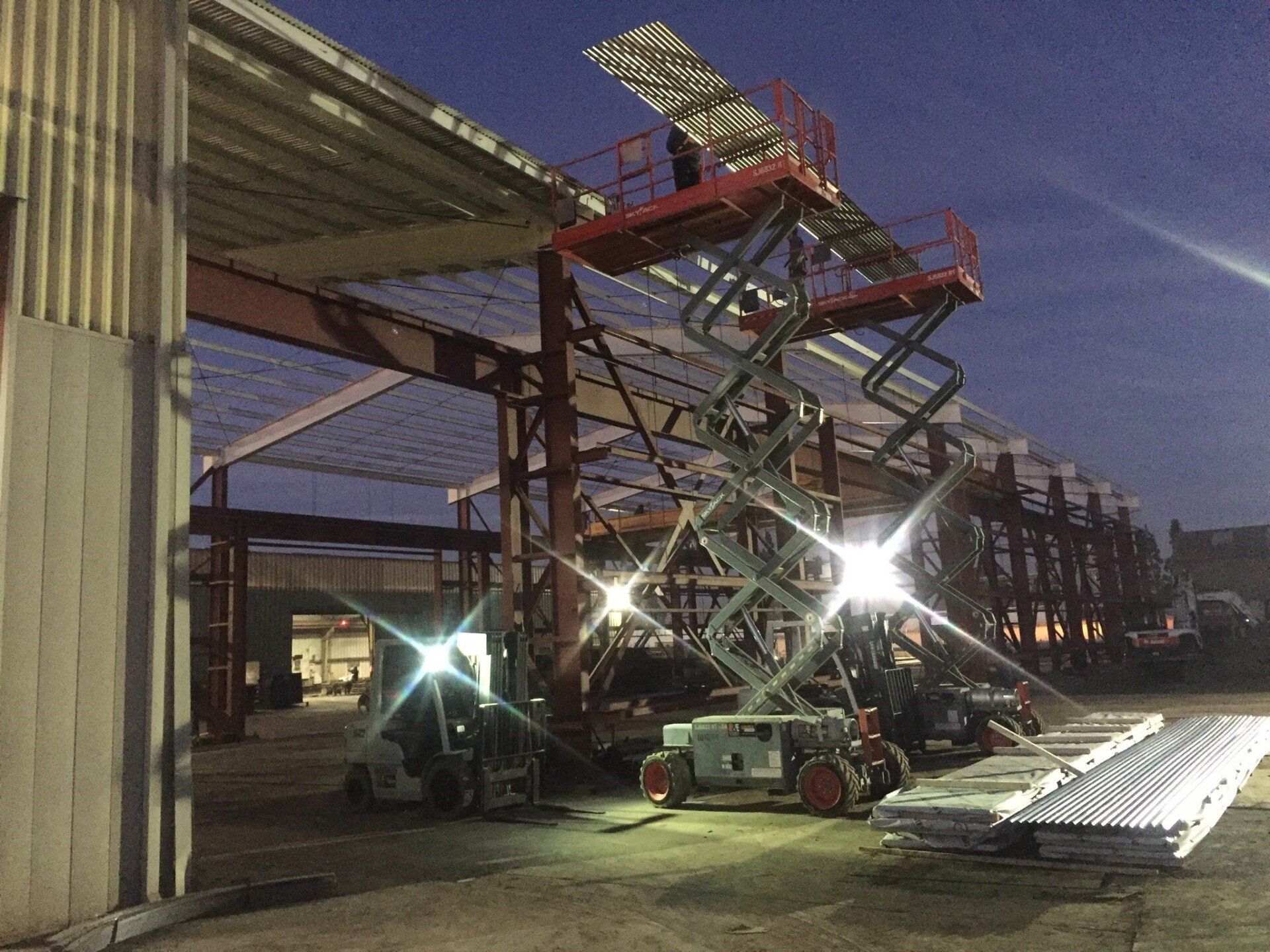 Walnut Metal Wall Siding Installation