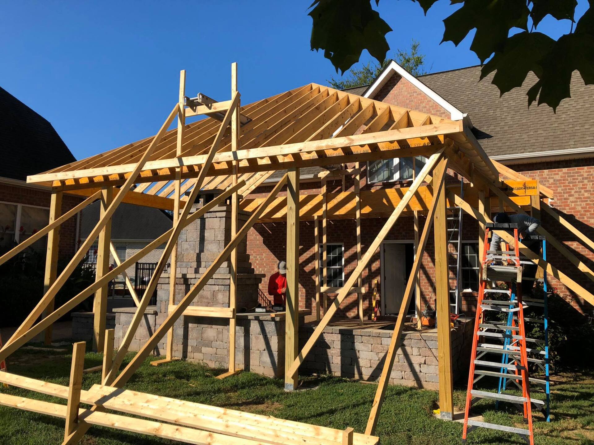 Preparing For The Entertainment Area — Hermitage, TN — Davet Roofing, Inc.