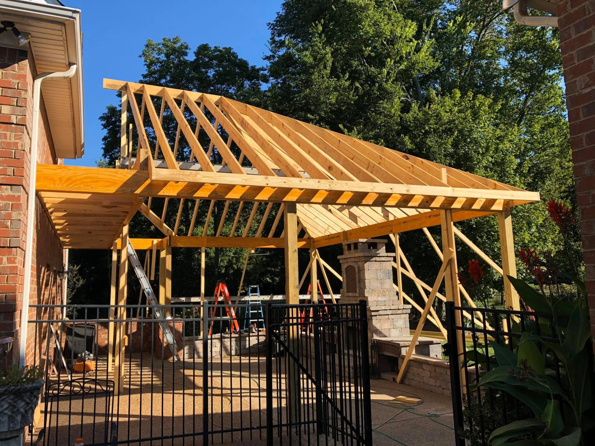 Completed Preparation For The Entertainment Area — Hermitage, TN — Davet Roofing, Inc.