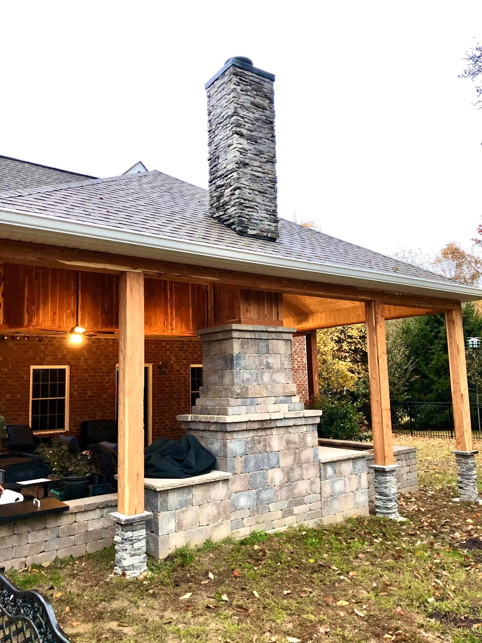 Finished Construction Of The Entertainment Area — Hermitage, TN — Davet Roofing, Inc.