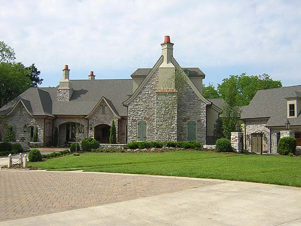 Residential House With Stone Sidings — Hermitage, TN — Davet Roofing, Inc.
