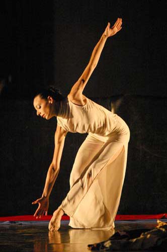 ballerina durante uno spettacolo