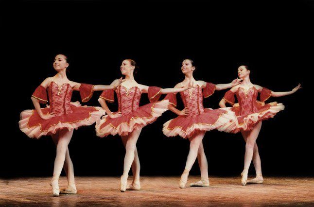 ballerine in tutù rosa