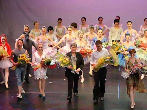 Ballerine su un palco