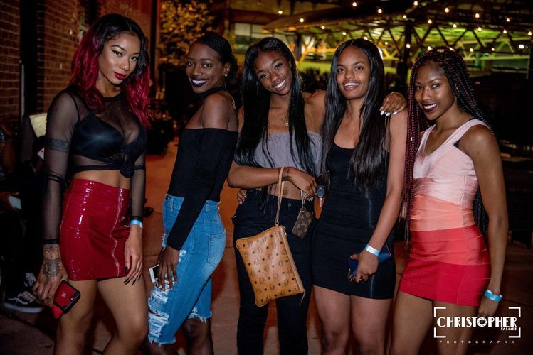 girls enjoying their time at the party