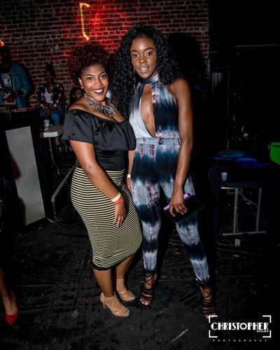 women enjoying their time at the party