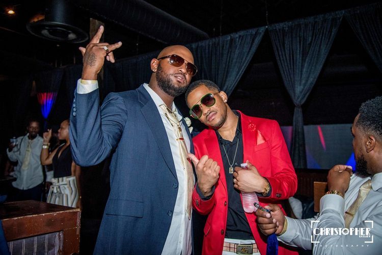 Friends having fun at a party