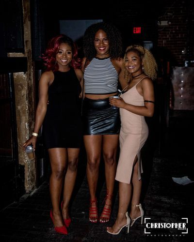 group of girls having fun at a private party