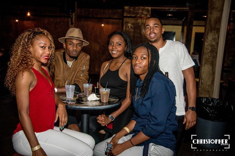 group of friends having fun at a private party